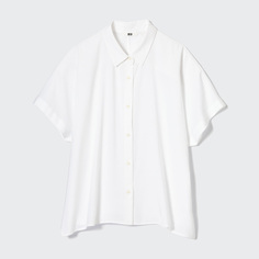 Модные женские рубашки Uniqlo (топы с короткими рукавами, повседневные весенние и летние рубашки 23)