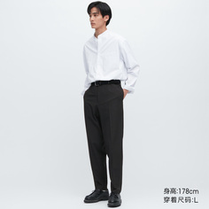 Предпродажа Мужские эластичные брюки с девятью точками Uniqlo, повседневные повседневные брюки с узкими вырезами, короткие