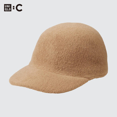 Коллаборация дизайнеров Uniqlo, женская одежда Uniqlo: шерстяная шляпа C, регулируемая фуражка