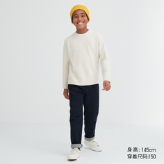 Uniqlo детская одежда, свитер из пряжи-суфле, свитер-суфле с длинными рукавами