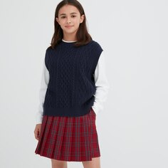 Uniqlo Одежда для девочек/детей/жилет из Нью-Джерси для девочек (жилет 23, осенне-зимний новый стиль)