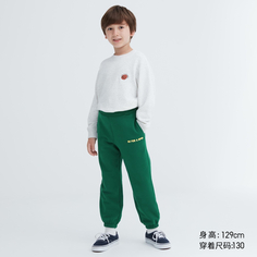 Детская одежда Uniqlo/спортивные брюки с высокой эластичной резинкой для мальчиков и девочек (новые спортивные штаны для родителей и детей)