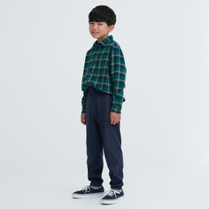 Детская одежда Uniqlo, повседневные эластичные леггинсы для мальчиков и девочек (повседневные брюки, осень-зима 2023, новый стиль)