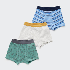 Детская одежда/шорты Uniqlo для мальчиков (3 предмета нижнего белья 2023, новый стиль осень-зима 2023)