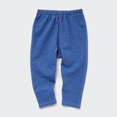 Леггинсы Uniqlo для младенцев для мальчиков и девочек (свободная версия леггинсов из имитации джинсовой ткани)