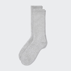 Мужские носки Uniqlo HEATTECH ниже колена, дымчато-серый