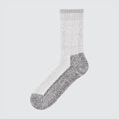 Мужские носки Uniqlo HEATTECH зимние, светло-серый