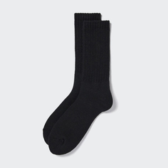 Мужские носки Uniqlo HEATTECH ниже колена, черный