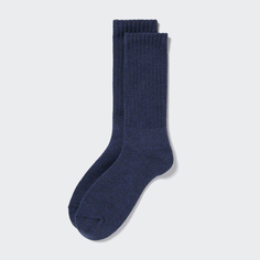Мужские носки Uniqlo HEATTECH ниже колена, темно-синий