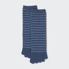 Женские носки Uniqlo HEATTECH с пальцами, темно-синий