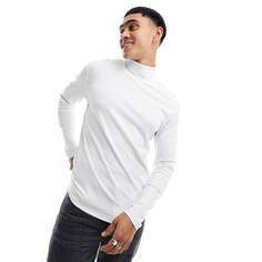 Лонгслив Jack &amp; Jones Premium Roll Neck, белый