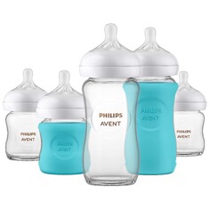 Набор для кормления Philips Avent Natural, прозрачный/бирюзовый