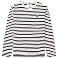 Футболка Wood Wood Long Sleeve Mel Stripe Tee