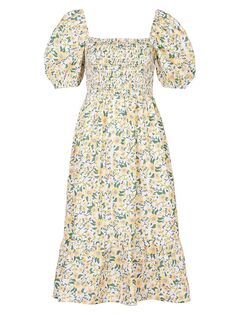 Платье миди с пышными рукавами Bloomfield Barbour, разноцветный