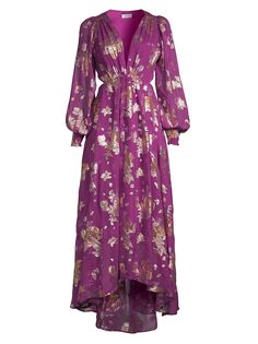 Шелковое шифоновое платье-миди Rosa с вырезами Delfi