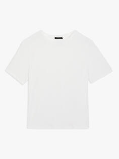 EILEEN FISHER Однотонная футболка с короткими рукавами, белая