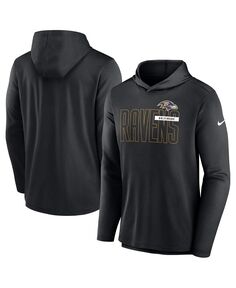 Мужской черный пуловер с капюшоном Baltimore Ravens Performance Team Nike