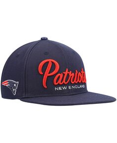 Мужская темно-синяя шляпа Snapback с надписью New England Patriots Pro Standard