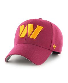 Мужская регулируемая кепка Washington Commanders Mvp бордового цвета &apos;47 Brand