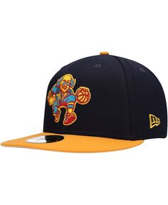 Мужская темно-синяя, золотая шляпа Philadelphia 76Ers Midnight 59Fifty New Era