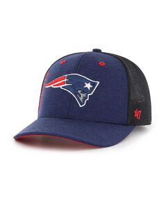 Мужская темно-синяя шляпа New England Patriots Pixelation Trophy Flex Hat &apos;47 Brand