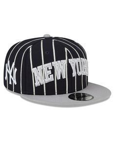 Мужская темно-синяя, серая кепка New York Yankees City Arch 9FIFTY Snapback New Era
