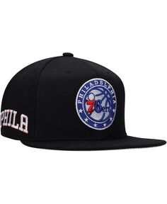 Мужская черная кепка Philadelphia 76ers Side Core 2.0 Snapback Mitchell &amp; Ness