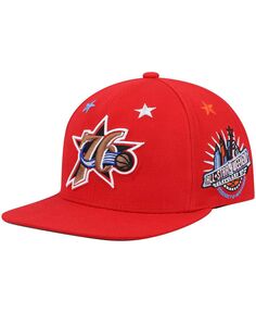 Мужская красная кепка Philadelphia 76Ers Hardwood Classics 1997 NBA All-Star Weekend Top Star Snapback Mitchell &amp; Ness