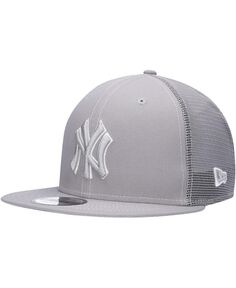 Мужская серая кепка Snapback New York Yankees 2023 для тренировки мяча на поле 9FIFTY New Era