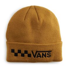 Мужская шапка Vans в клетку с графическим логотипом и манжетами