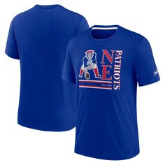 Мужская футболка Tri-Blend с логотипом Royal New England Patriots Nike