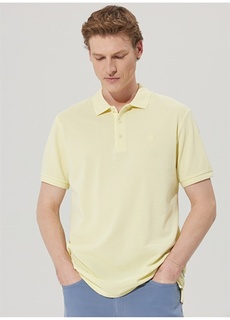 Желтая мужская футболка с воротником поло Beymen Business