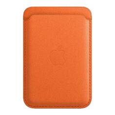 Кожаный бумажник Apple iPhone с MagSafe, orange