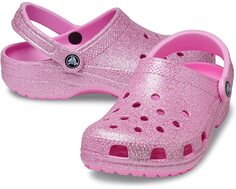 Сабо Classic Clog - Glitter Crocs, розовый