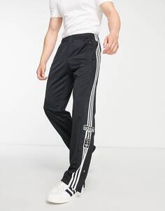 Черные брюки с 3 полосками adidas Originals Adicolor Adibreak