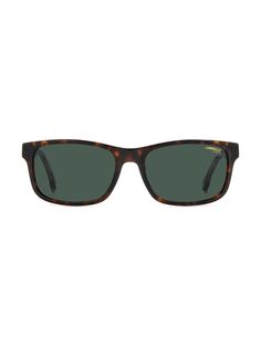 Пластиковые квадратные солнцезащитные очки 57 мм Carrera, зеленый