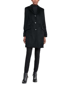 Миниатюрное однобортное пальто Lauren Ralph Lauren, черный