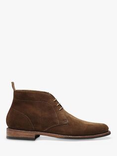 Замшевые ботинки чукка Grenson Chester, Сигара