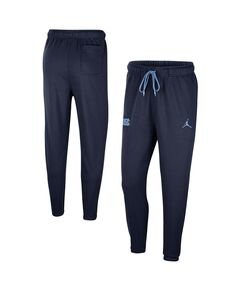 Мужские брендовые флисовые брюки для путешествий темно-синего цвета с логотипом North Carolina Tar Heels Jordan