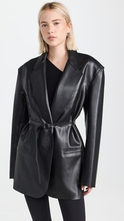 Куртка Norma Kamali Oversized Single Breasted, черный