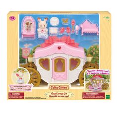 Calico Critters Royal Carriage Set Кукольный домик с транспортным средством и аксессуарами Calico Critters