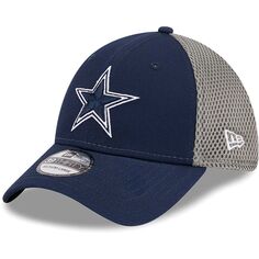 Мужская кепка New Era Navy/Graphite Dallas Cowboys Retro Joe Main Neo 39THIRTY Flex Hat