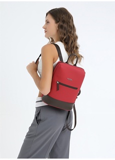Красный женский рюкзак Fossil