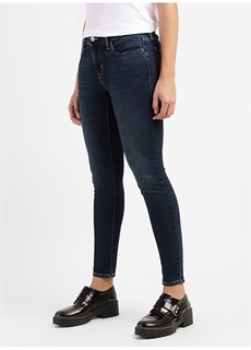 Темно-синие женские джинсовые брюки Levis