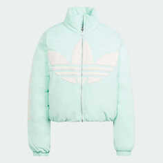 Пуховик Adidas Originals Adi Color Big Logo, бирюзовый