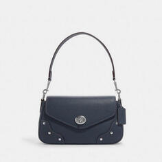 Сумка Coach Outlet Millie Shoulder Underarm, серовато-синий/серебряный