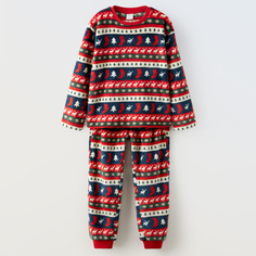 Детская пижама Zara Meander Print, красный