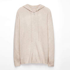 Кардиган Oysho 100% Cashmere, светло-бежевый