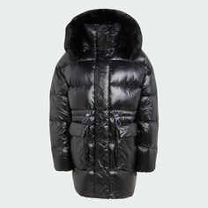 Пуховик Adidas Originals Puff Long Fur, черный