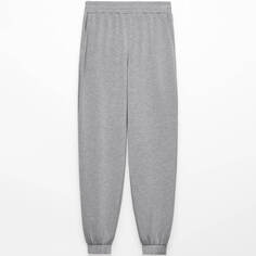 Брюки Oysho Wide Modal Joggers, серый